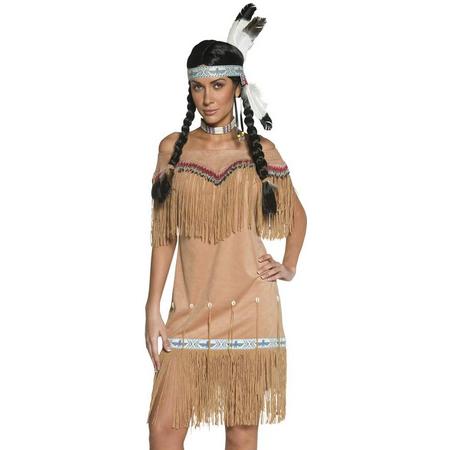 Indianen jurkje met franjes | Wild West verkleedkleding maat M (40-42)
